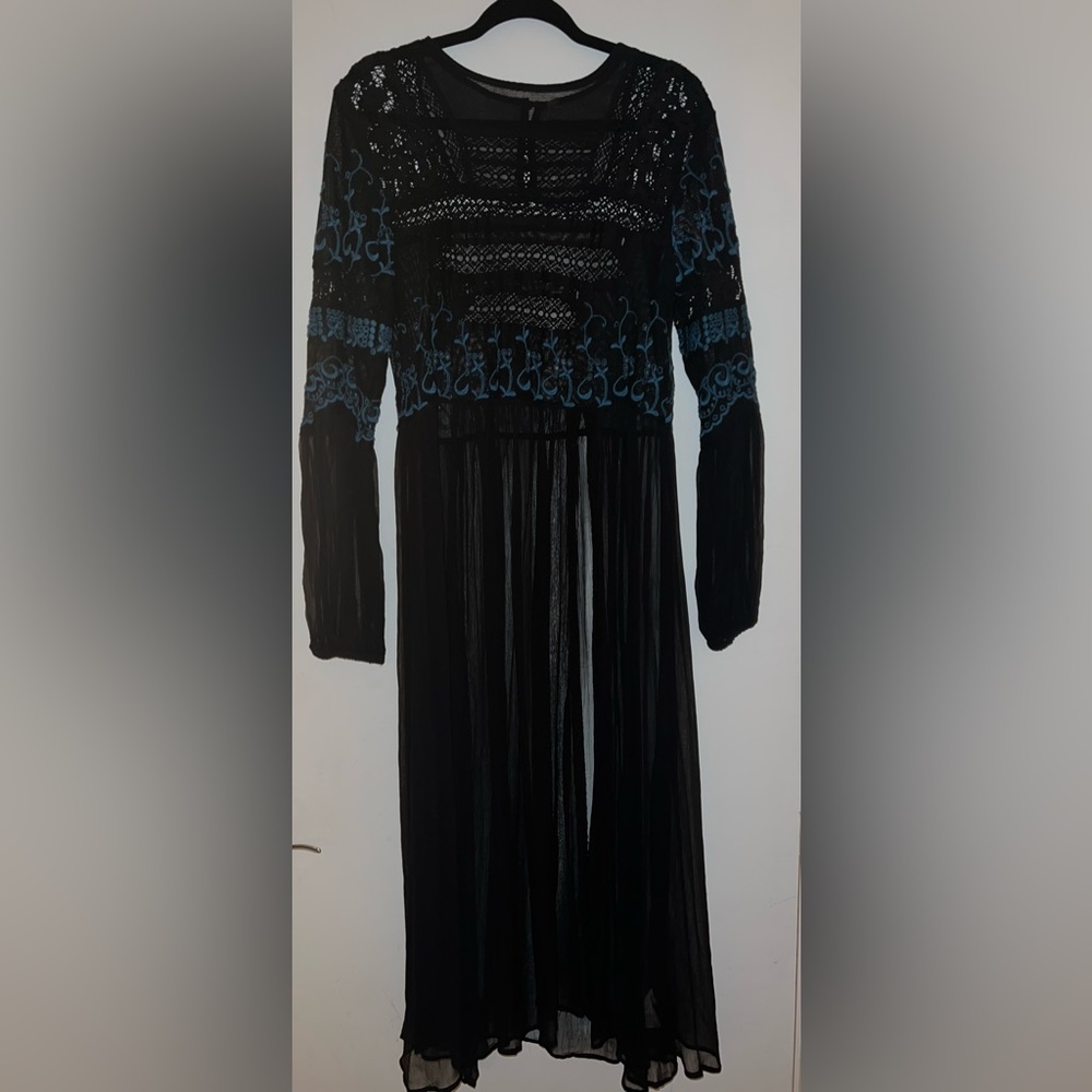 Black Lace Free People Tunic
